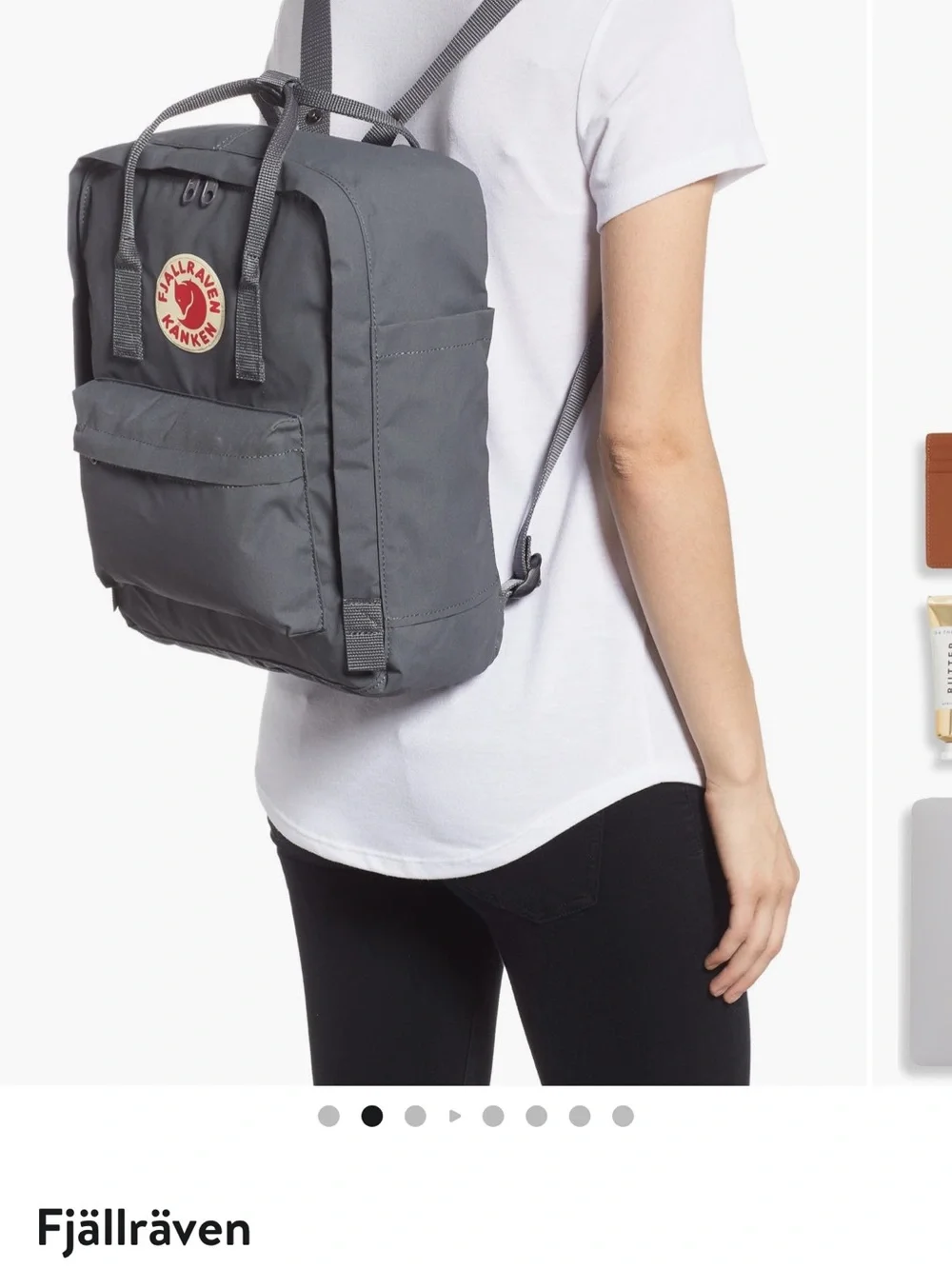 Fjallraven Kånken Backpack in Dark Gray with Dark Gray Logo